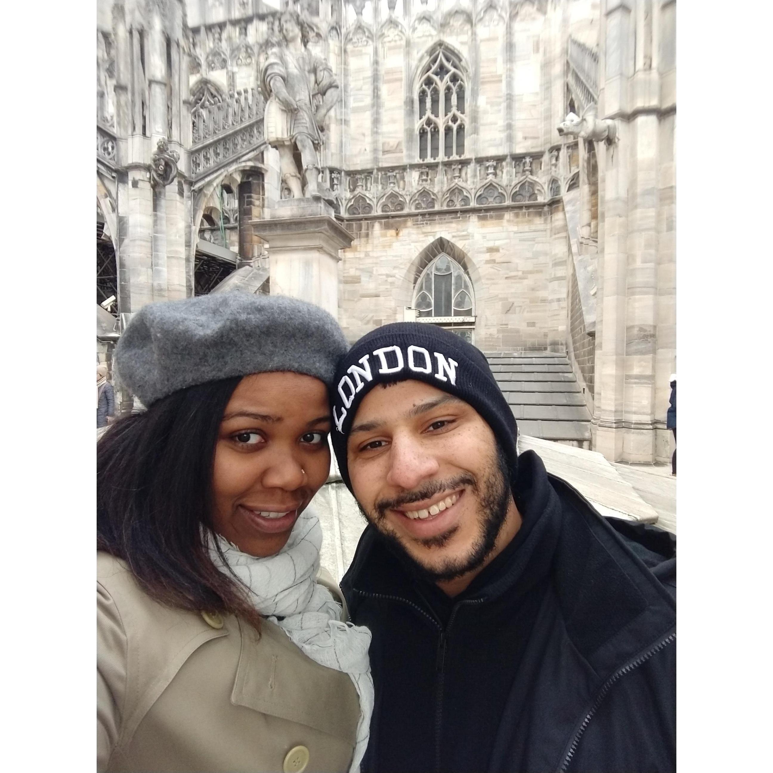 Doumo Cathedral in Milan, Italy.
