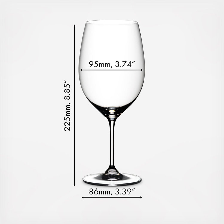Riedel Vinum Cabernet Sauvignon Wine Glasses, Clear - 2 count