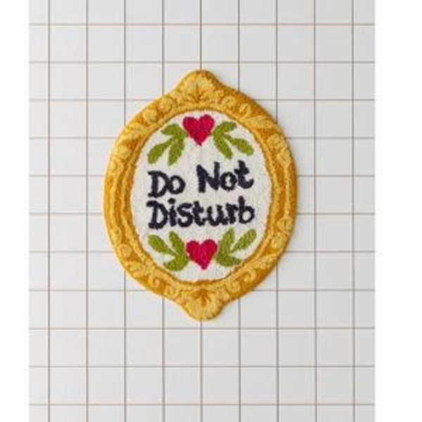 Do Not Disturb Frame Bath Mat