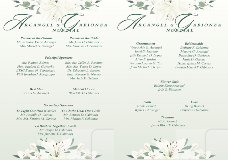 The Wedding Website of Bryle Arcangel and Belinda Gabionza