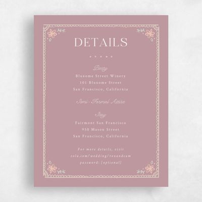 Dusty Rose, Pink Wedding Enclosure - Maglorie