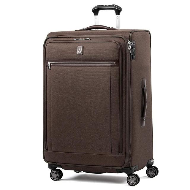 Travelpro Platinum Elite-Softside Expandable Spinner Wheel Luggage, Rich Espresso, Checked-Large 29-Inch