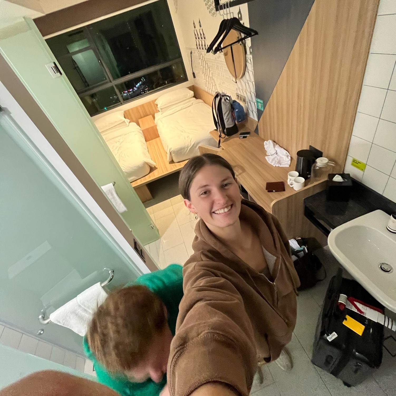 Our super tiny “apartments” we shared with a random roommate & lived in for the summer.