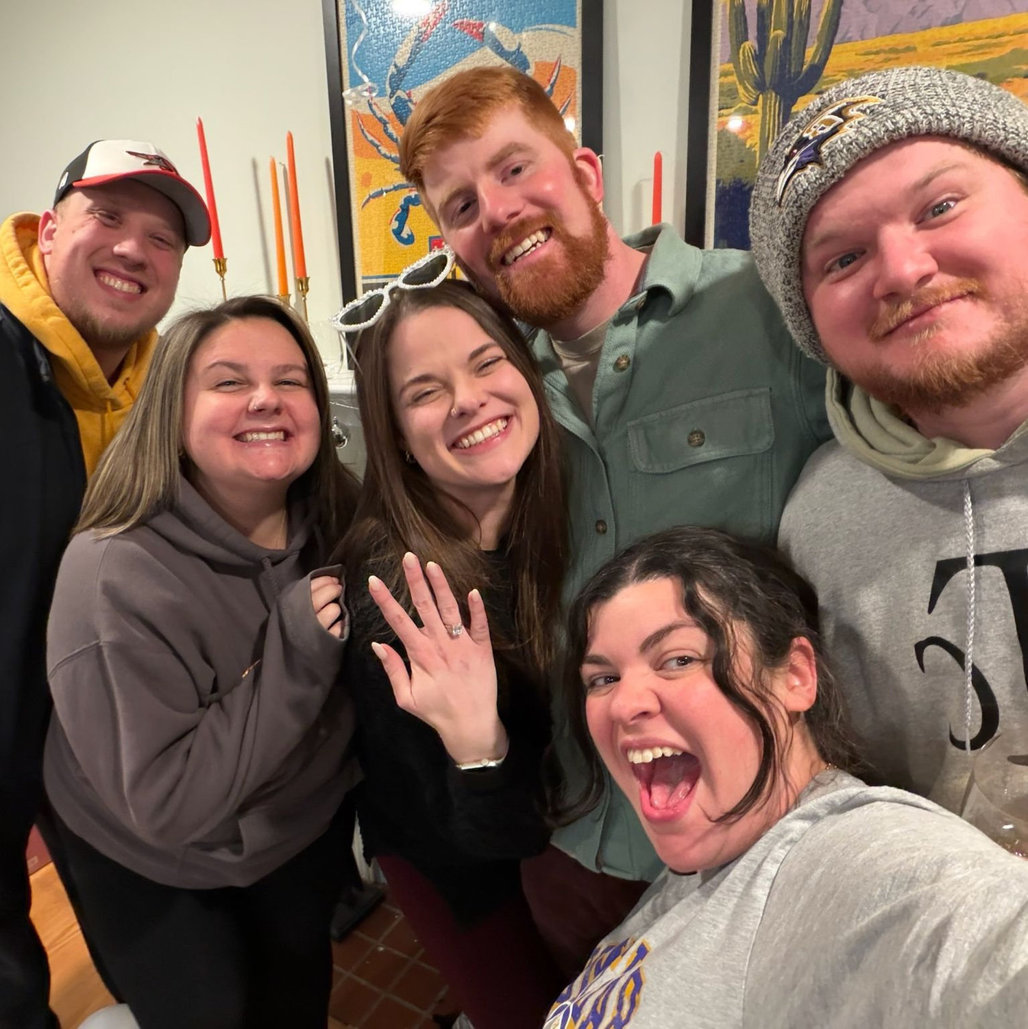 The sweet friends who decorated the inside and outside of our house while we were at dinner the night Michael proposed. ❤️