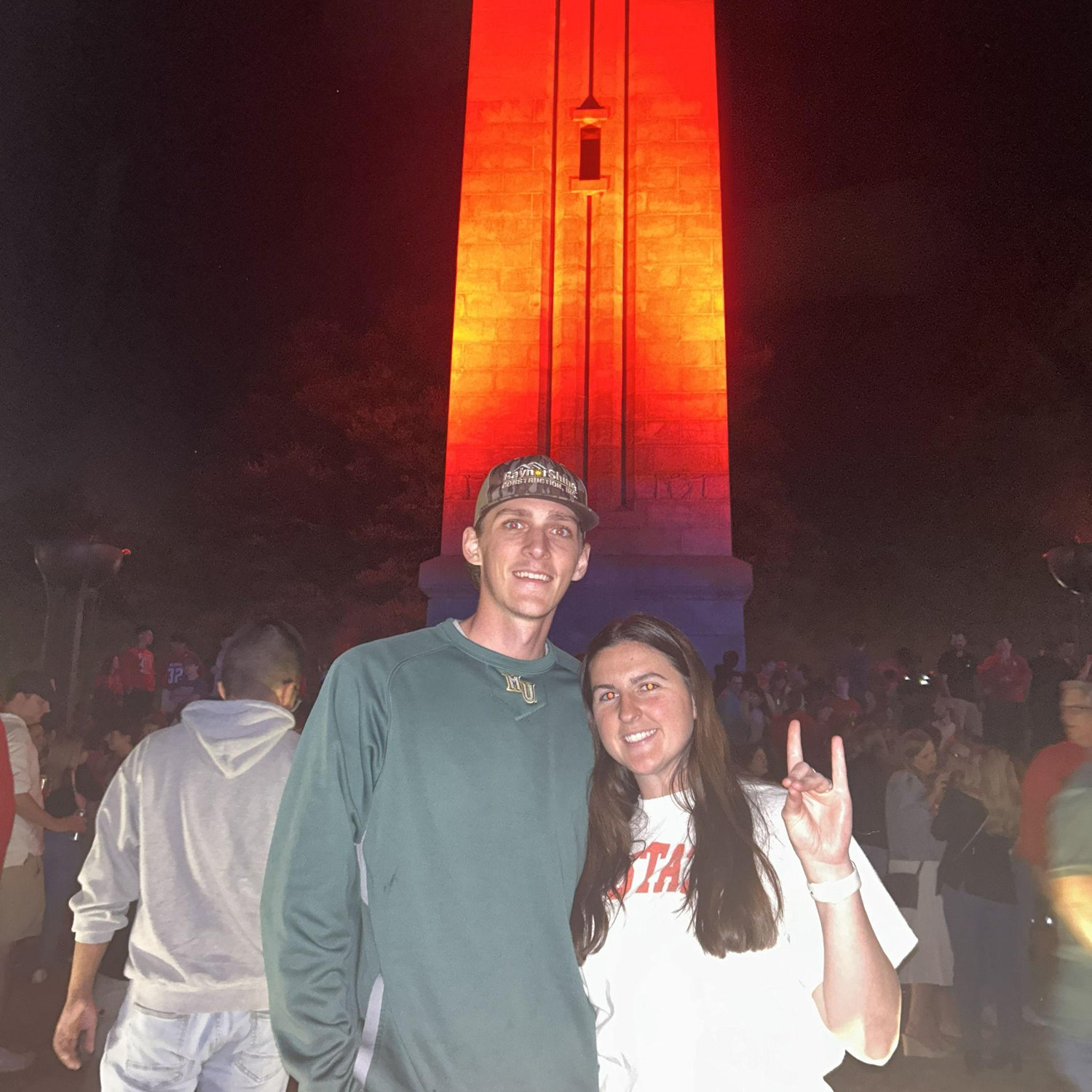 Trip to NC State Bell Tower to celebrate NCSU Men's Basketball making it to the Final Four 2024