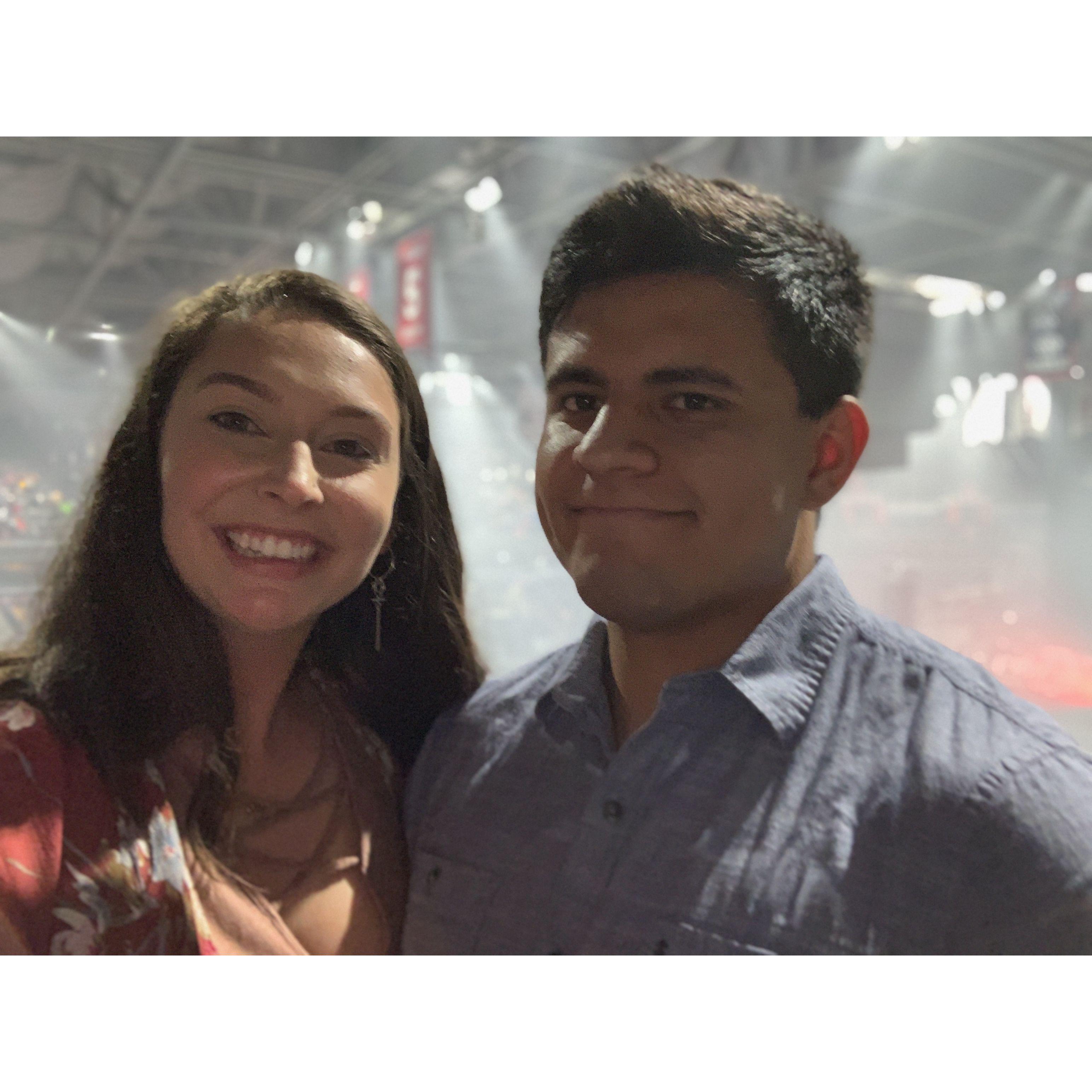 When Rene surprised Caroline with Chris Brown tickets in Sept 2019