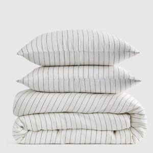 European Linen Duvet Cover Set With Sham Set - King/Cal King