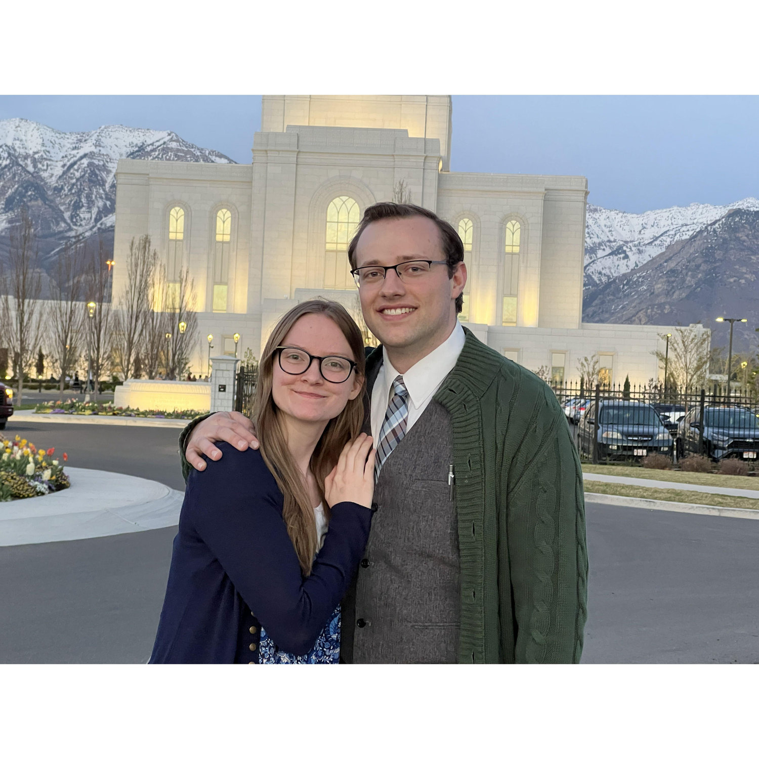 Orem Temple- first time holding hands- officially dating