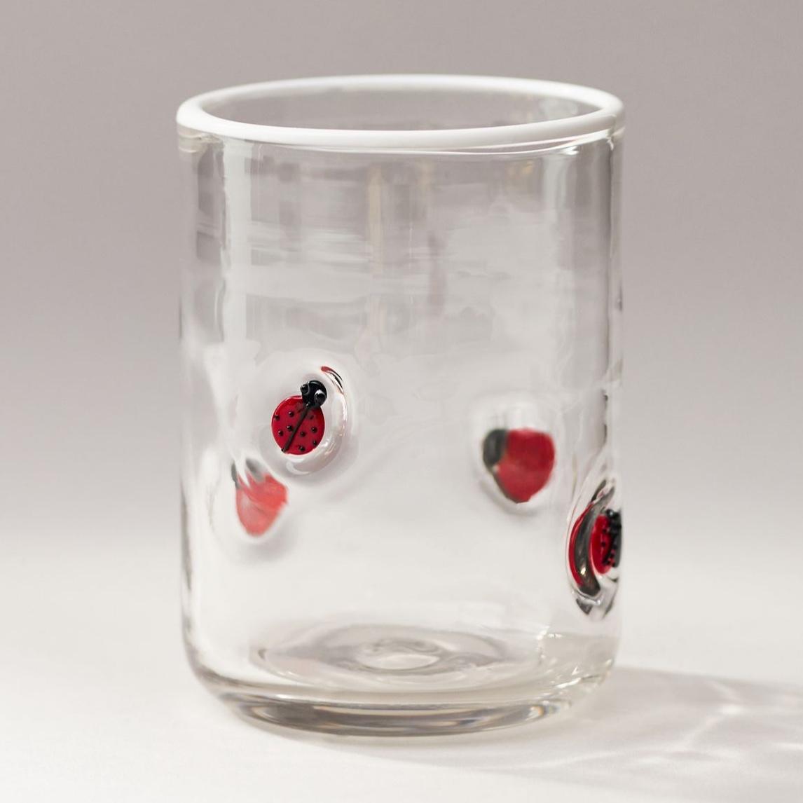 Icon Juice Glass Ladybugs