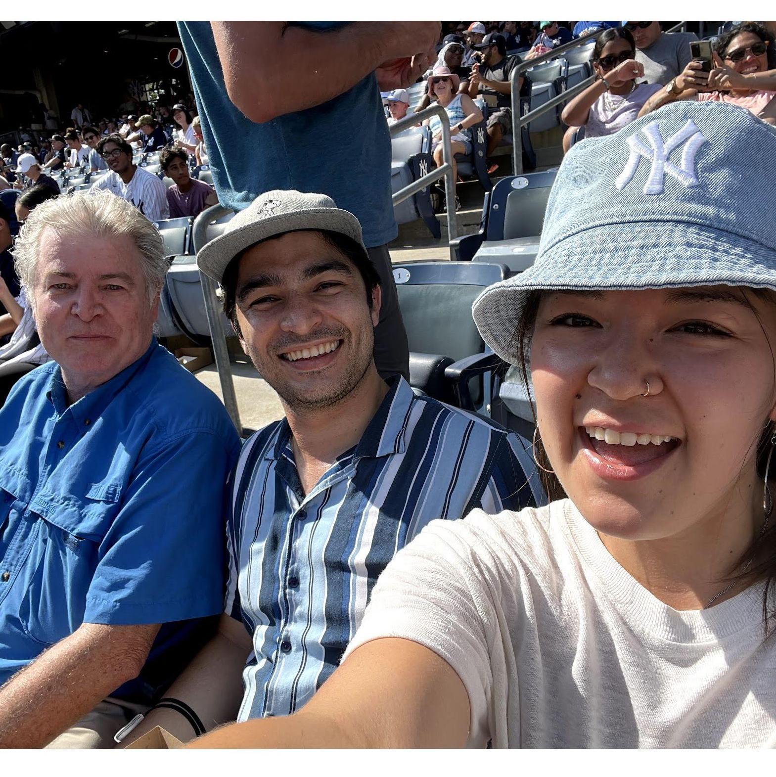 Sean's Dad took us out to a Yankees game! They lost, but we had a great time!