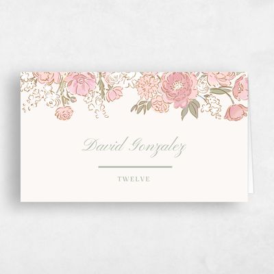Laurel Green Wedding Place Card - Colombe