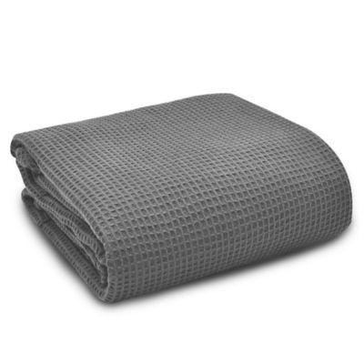 UGG® Solana Washed Cotton King Throw Blanket in Dove Grey