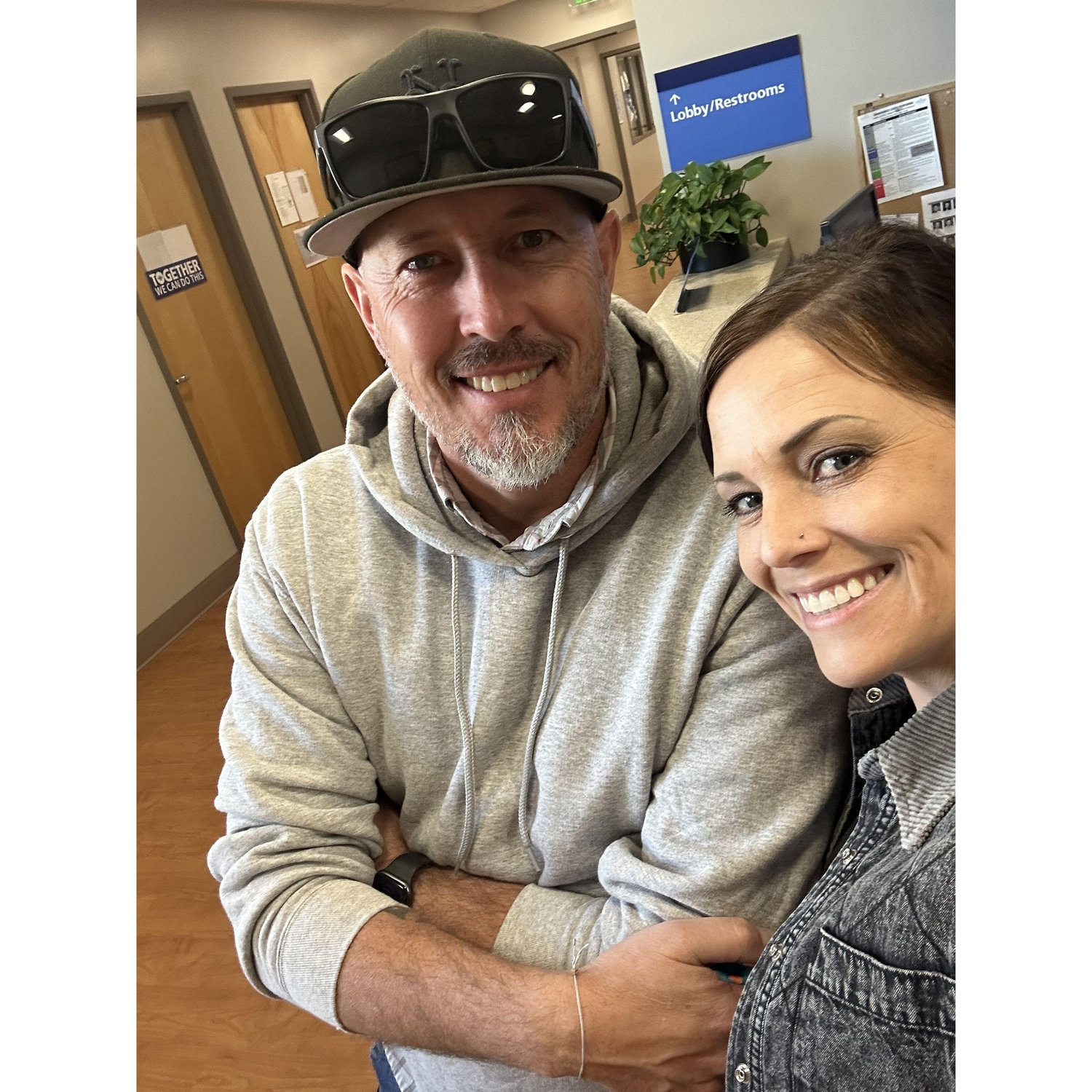 Hanging out at the hospital waiting for another Grand baby boy!