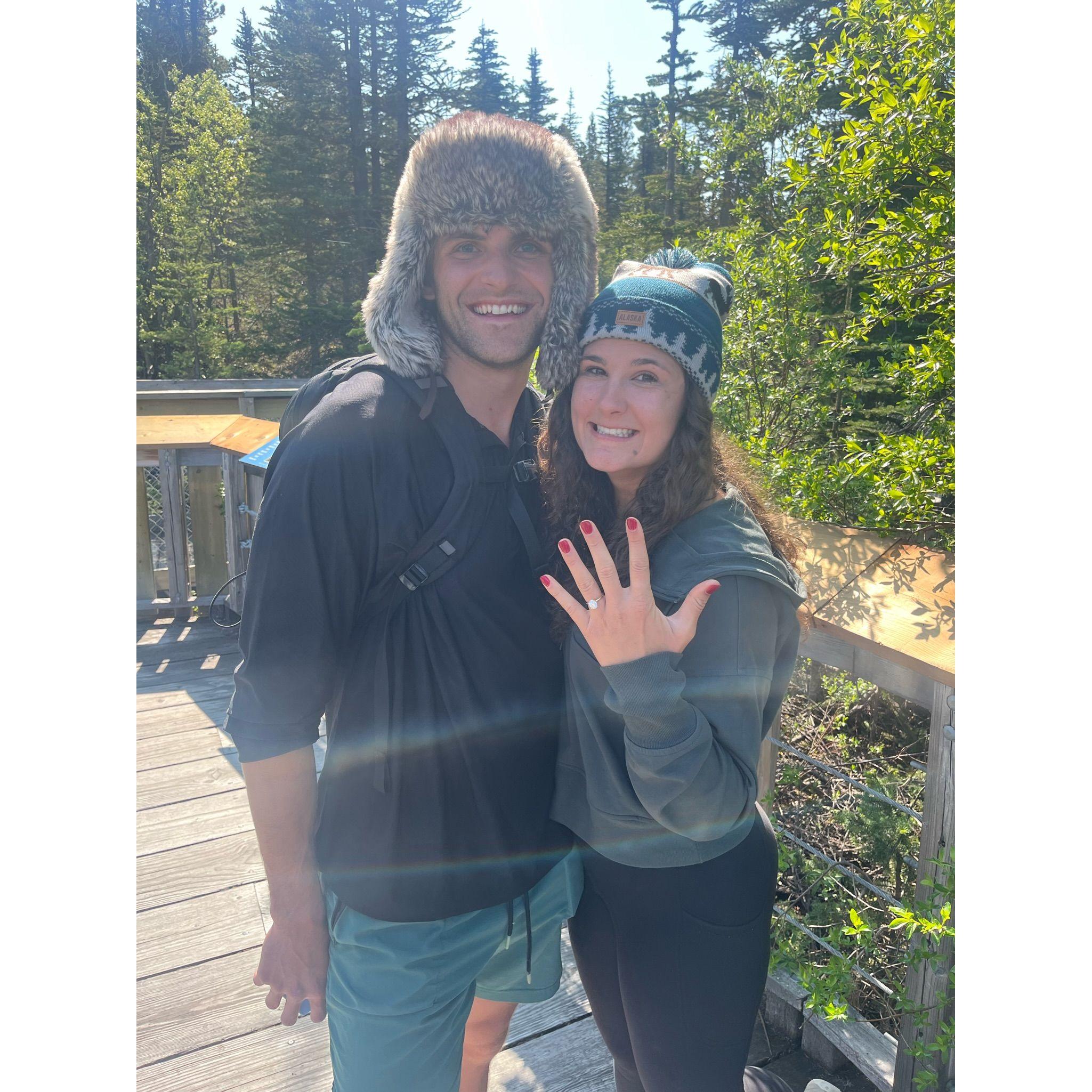 Right after we got engaged!