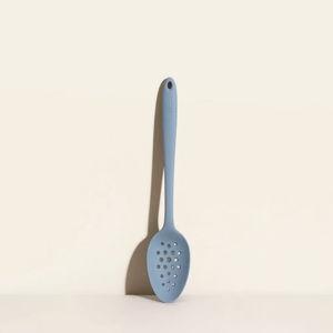 Silicone Serving Spoon - Perforated - Slate