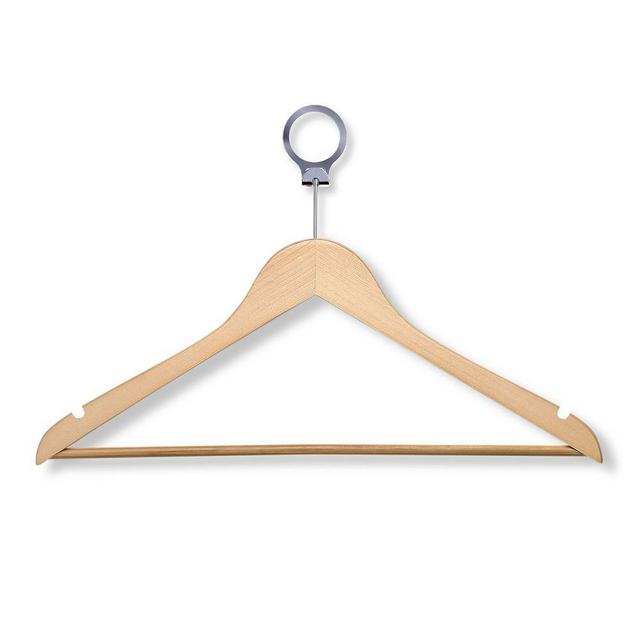 Honey Can Do Collection 24-Pack Hotel Suit Hangers, Maple