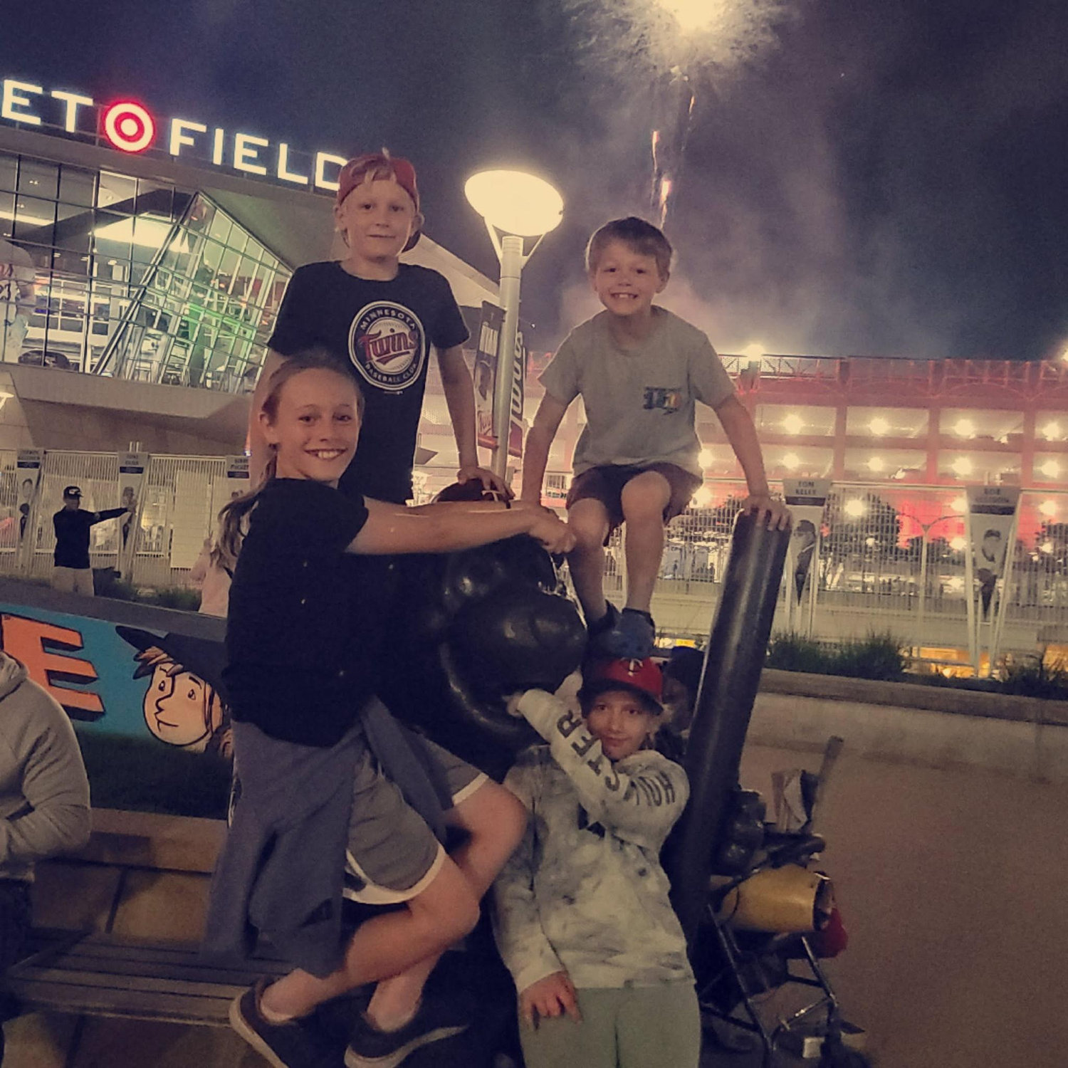 Baseball night at Target Field