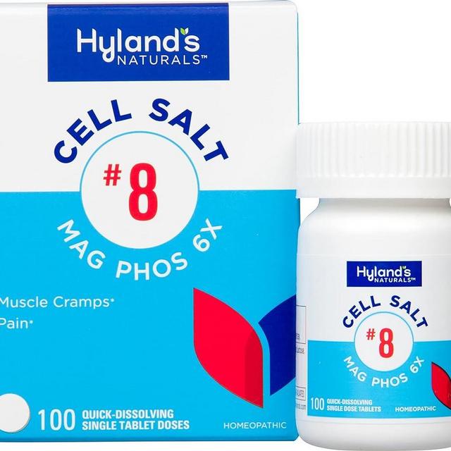 Hyland's Naturals No. 8 Cell Salt Mag Phos 6X, PMS Relief, Natural Homeopathic Relief of Menstrual Pain and Muscle Cramp Symptoms, Muscle Relaxer, Quick Dissolving Tablets, 100 Count