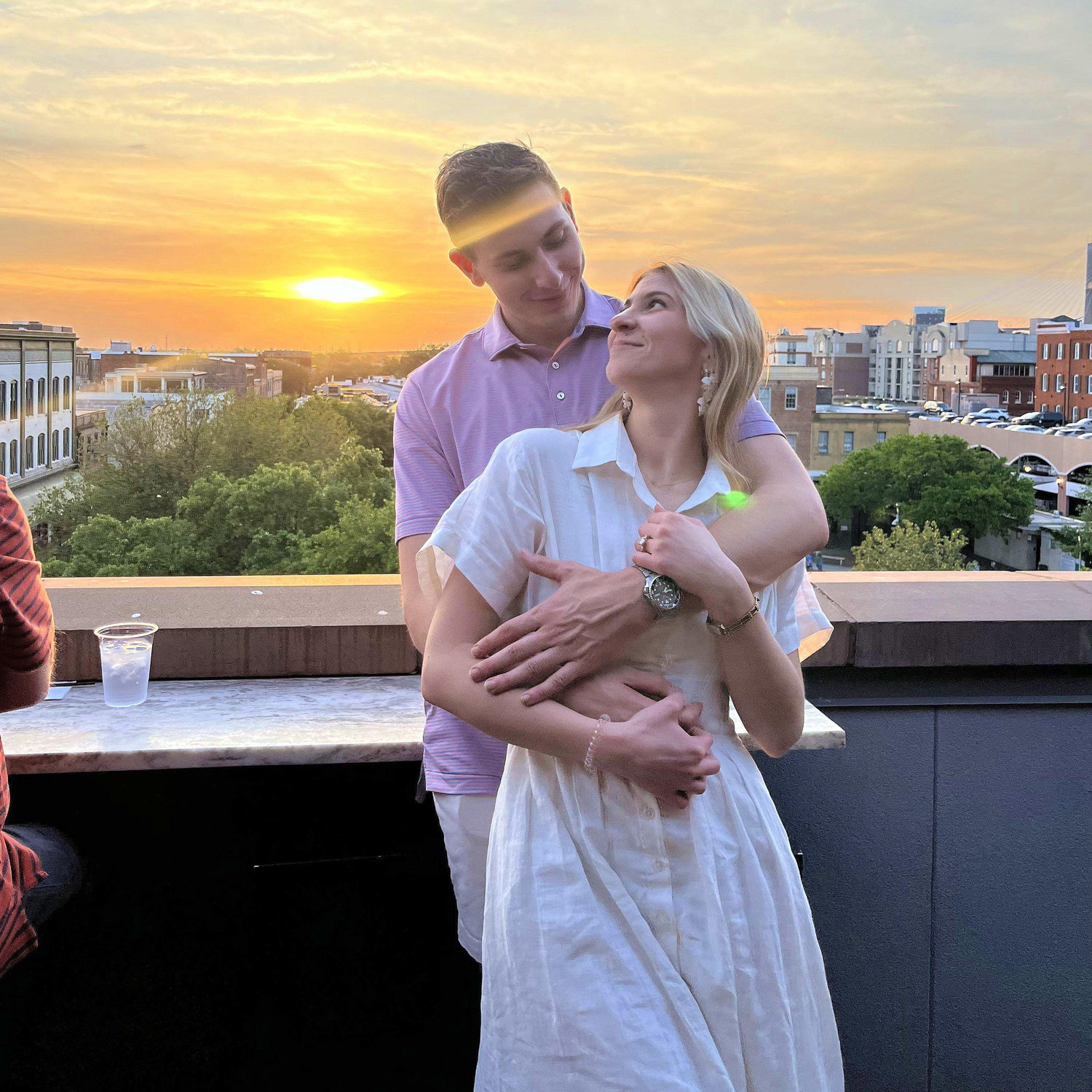Rooftop at our favorite Oyster Bar in Savannah, Sorry Charlie's! :)