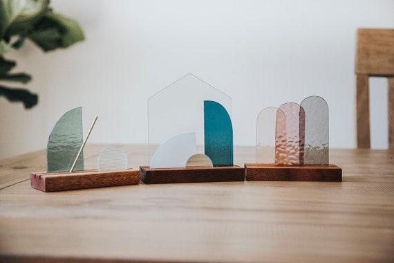 Modern Stained Glass Nativity Set