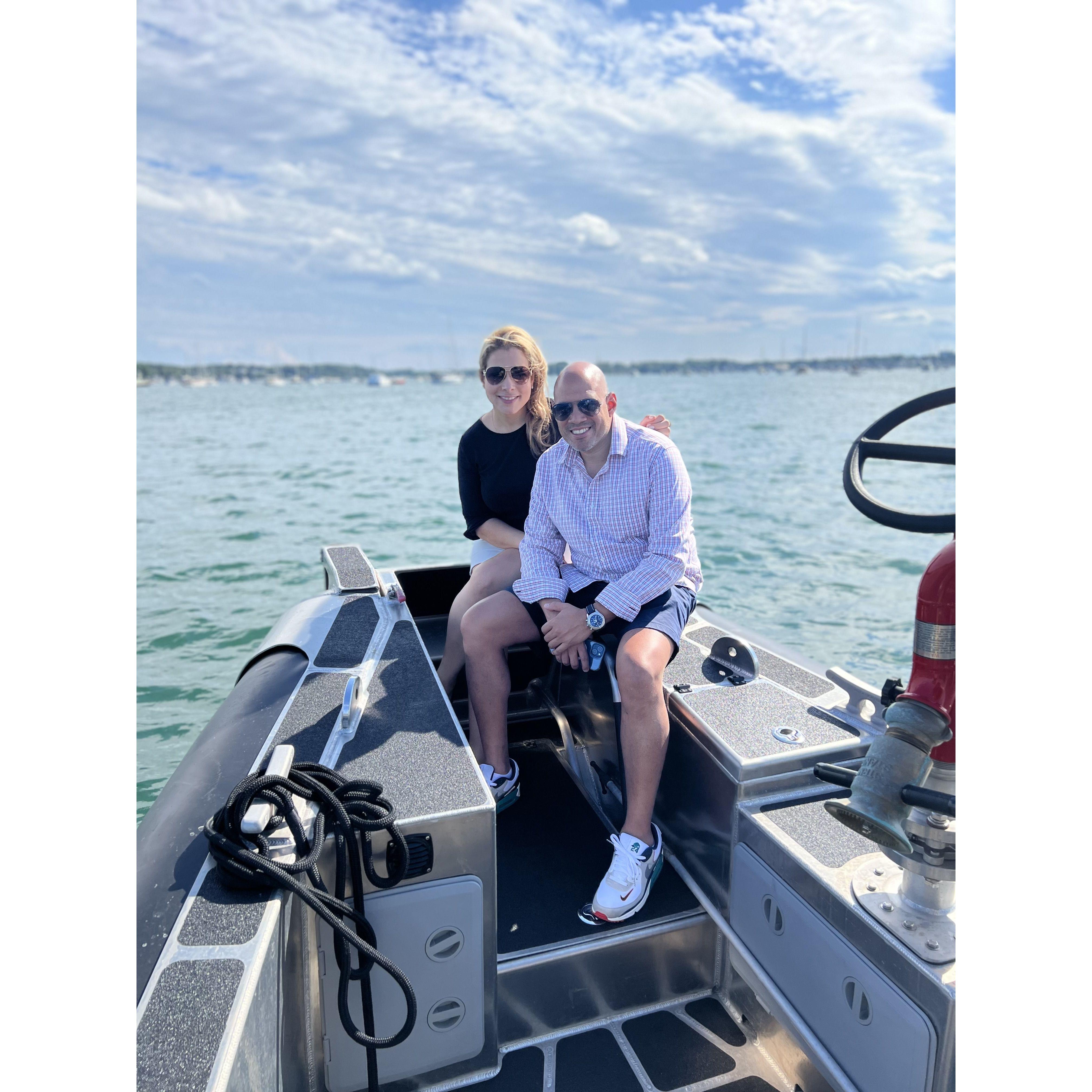 Visiting friends in Salem, MA and the Boston Harbor.