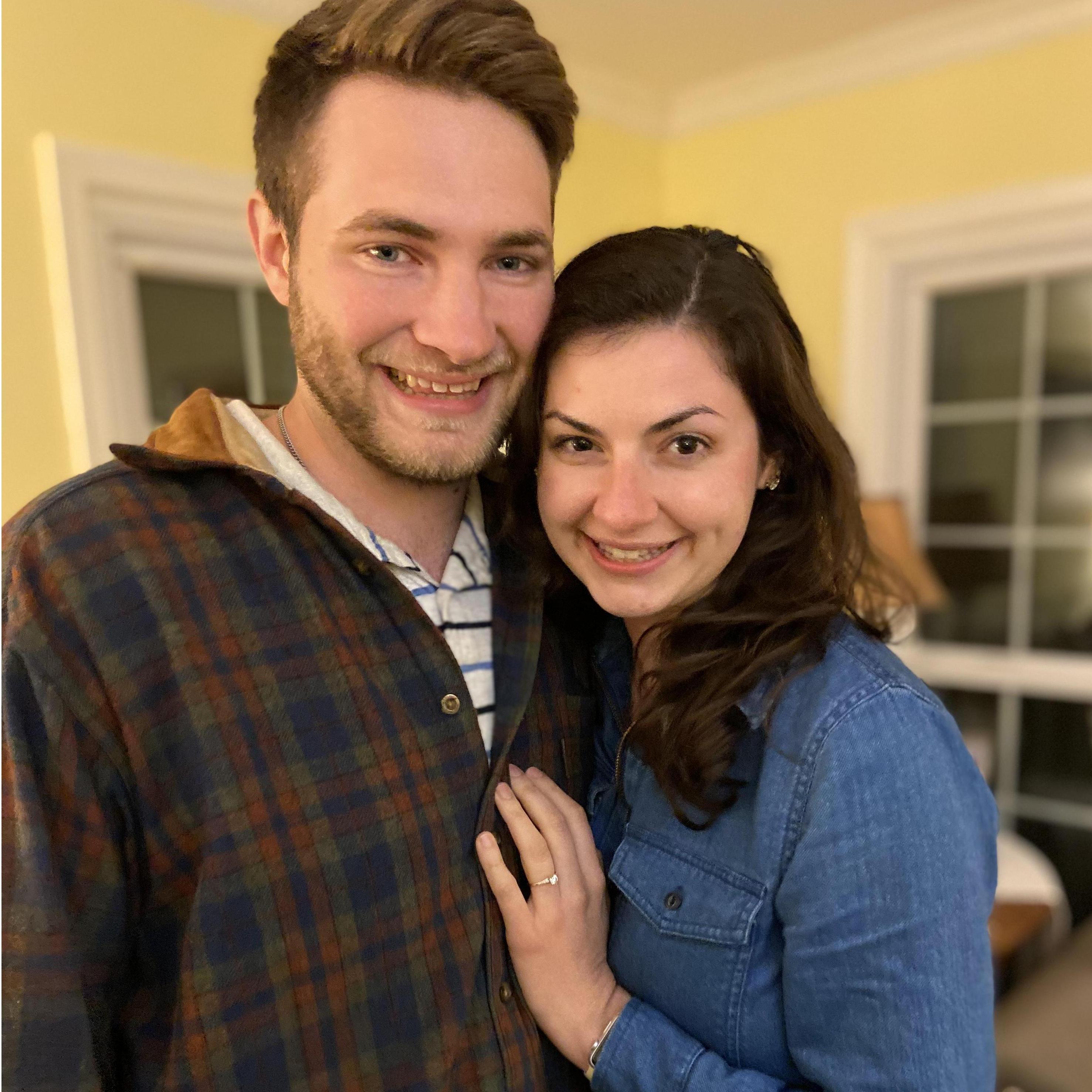 The night we got engaged (September 2020)