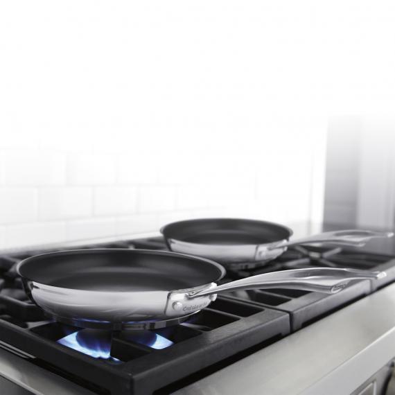 Professional Series Stainless Steel 2pk Non-Stick Skillet Set (8” & 10”)