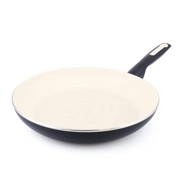 GreenPan Rio Healthy Ceramic Nonstick, Frying Pan, 12", Black