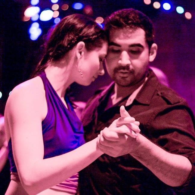 Dancing at the Philadelphia Tango Festival 2016- our first airplane trip together!