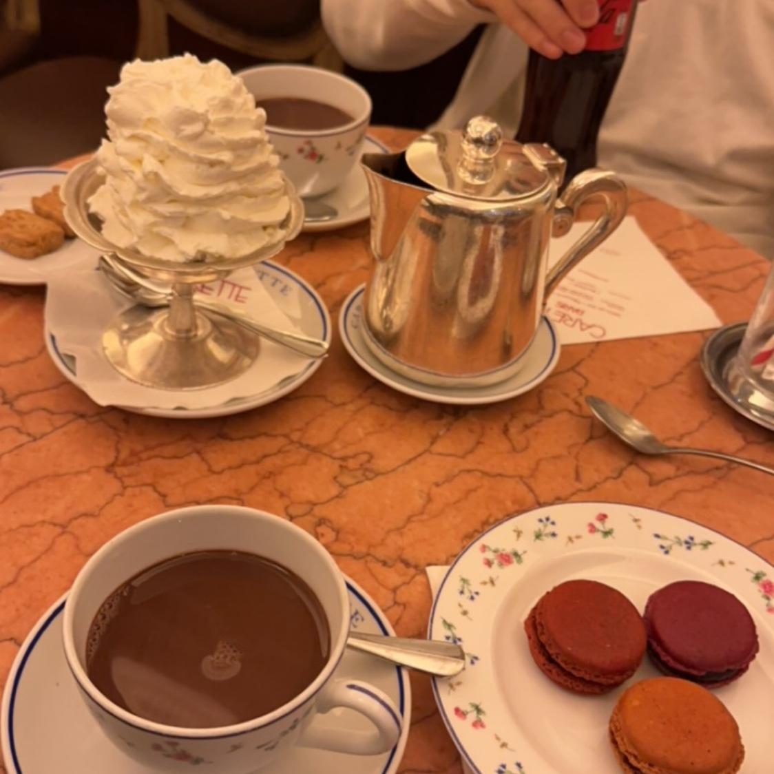 Since tower plans didn't go as expected we went to a popular hot coco spot and YUMM what a great turn of events!!