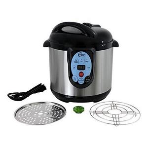 Power Pressure Cooker XL 8 Quart, Digital Non Stick Stainless Steel Steam Slow Cooker and Canner