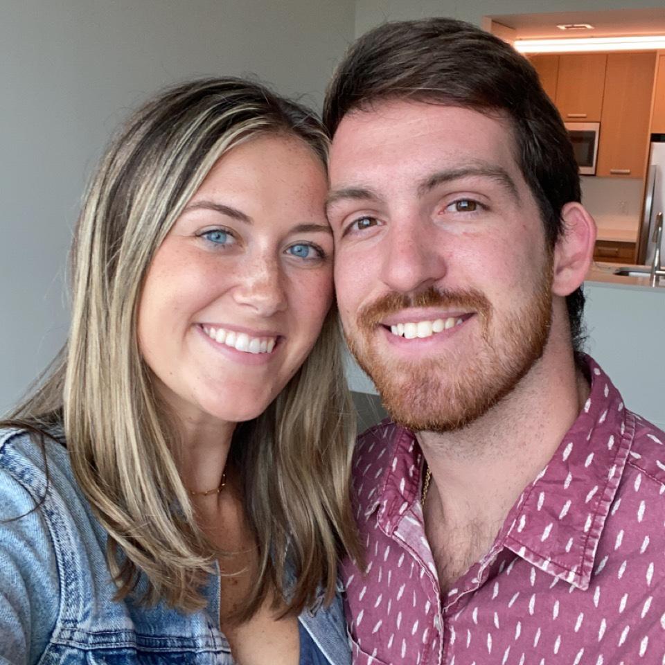 Picking up the keys to our new Boston apartment!