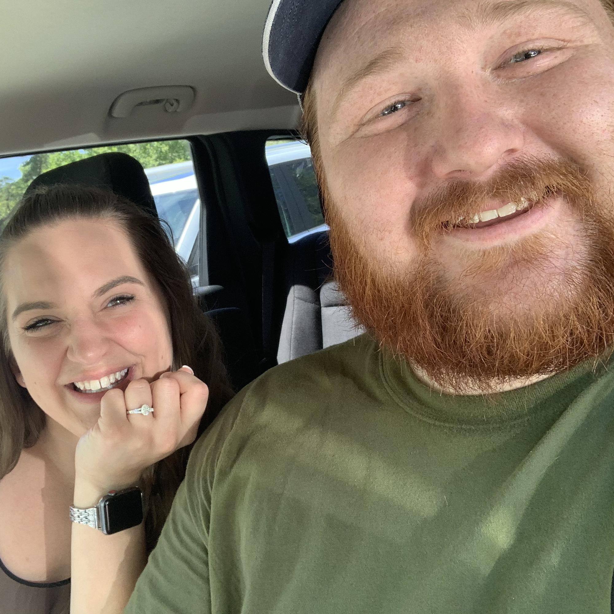 First selfie as an engaged couple 💍