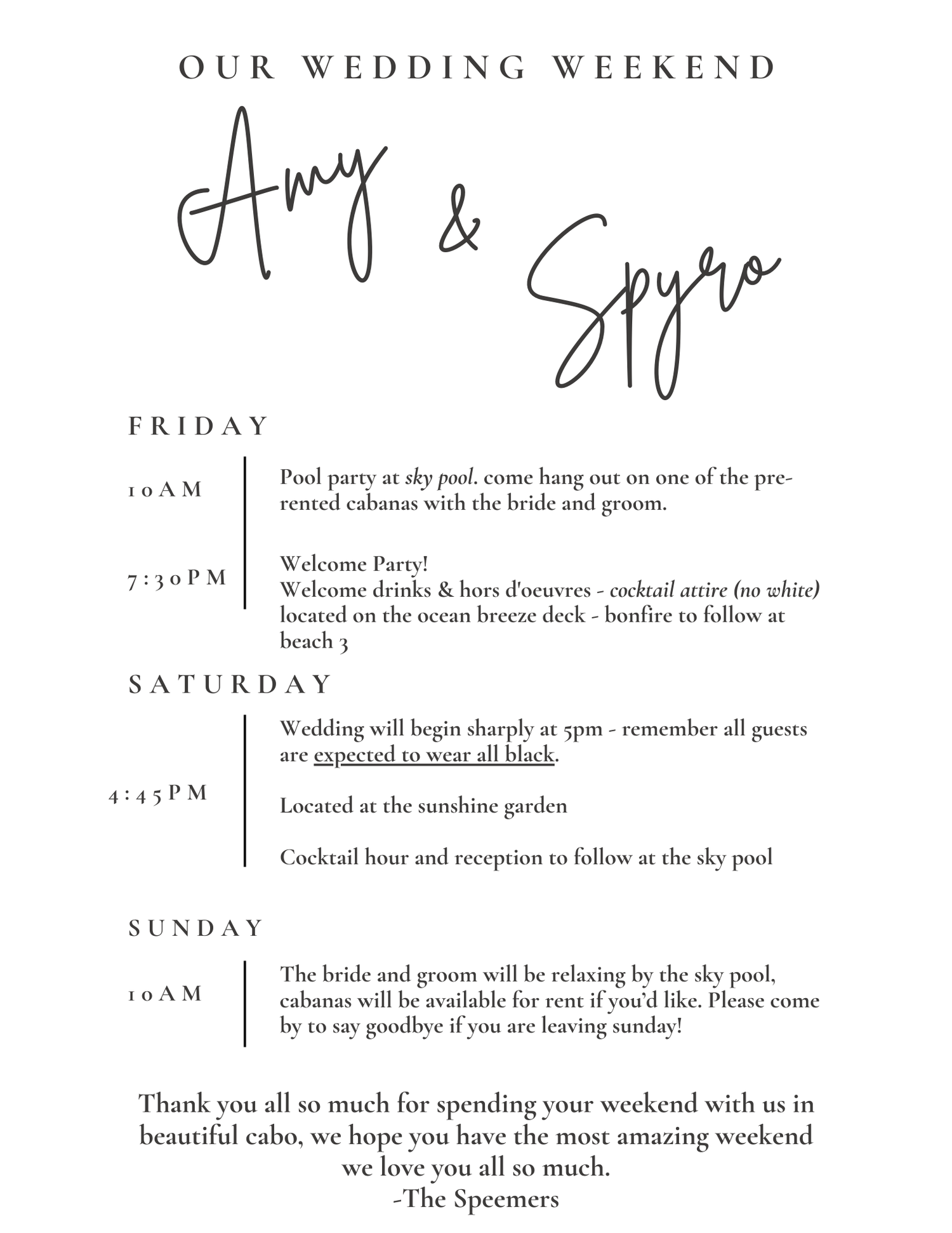 The Wedding Website of Amy Eismann and Spyro Makris
