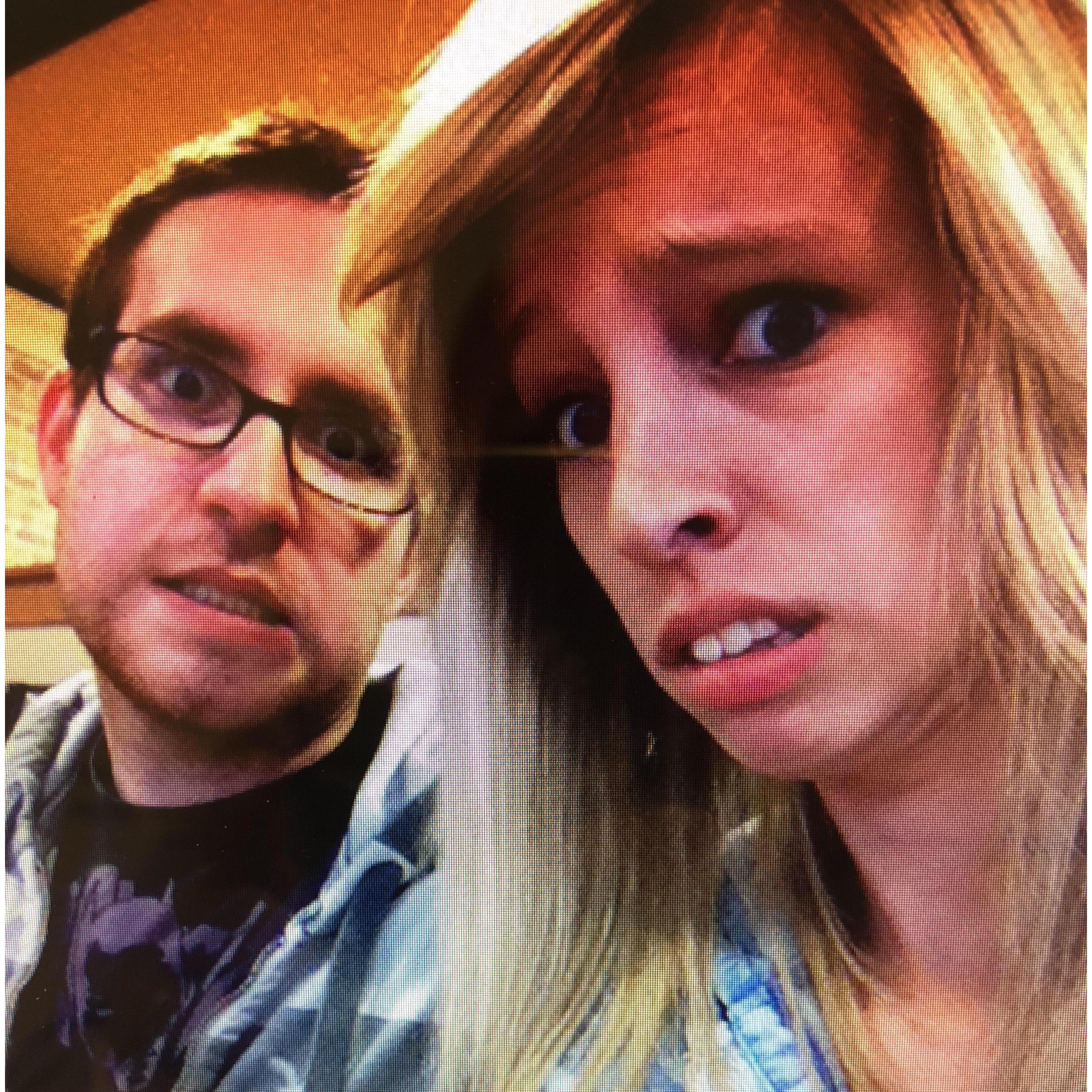 Our very first photo together, circa 2013.