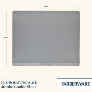 Farberware Insulated Nonstick Bakeware 14-Inch x 16-Inch Jumbo Cookie Sheet, Light Gray