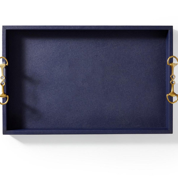 Horsebit Leather Tray