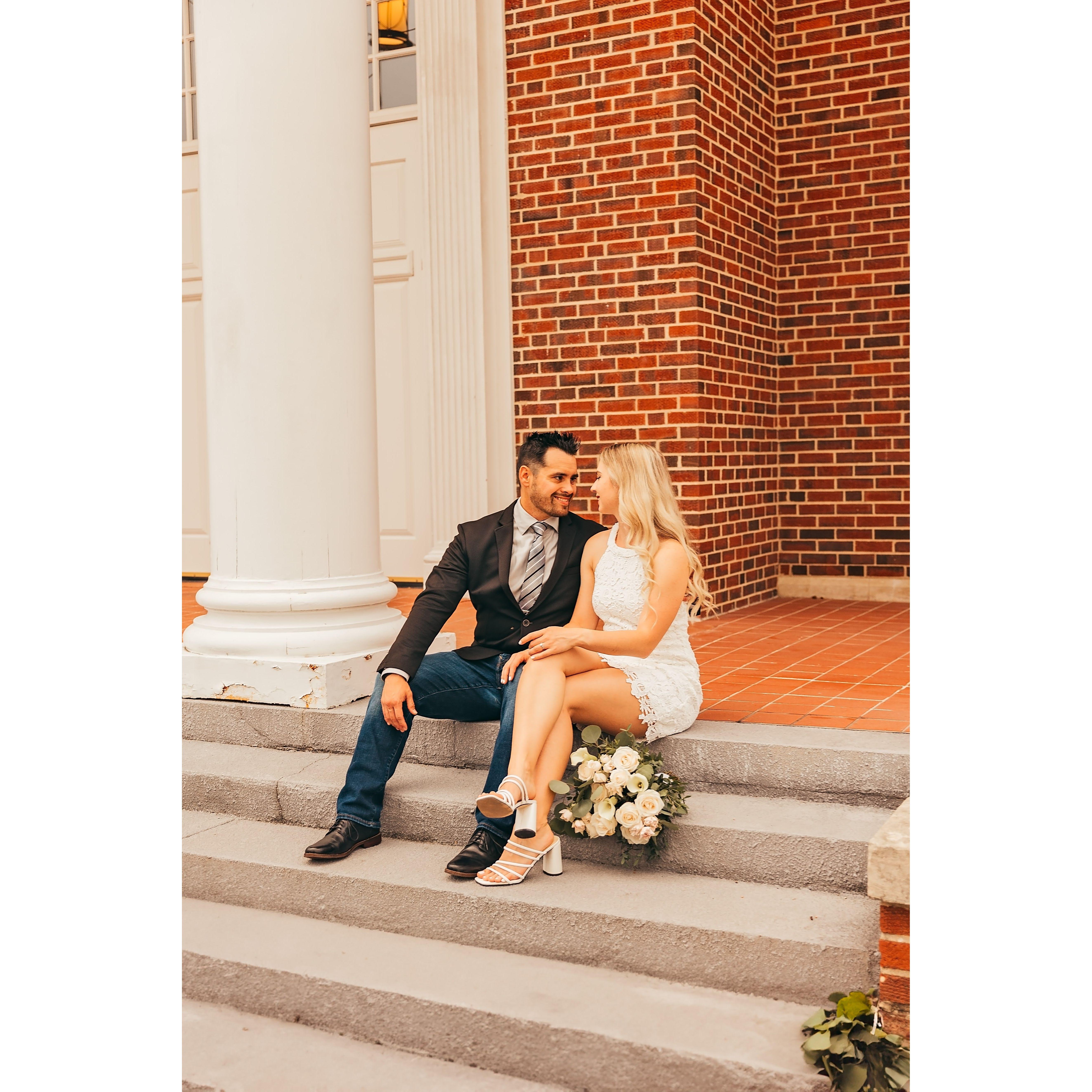 Photos from our legal marriage in July 2023