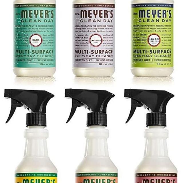 Mrs. Meyer Multi Surface Cleaner Variety Pack Basil Lavender Lemon Verbena Honeysuckle