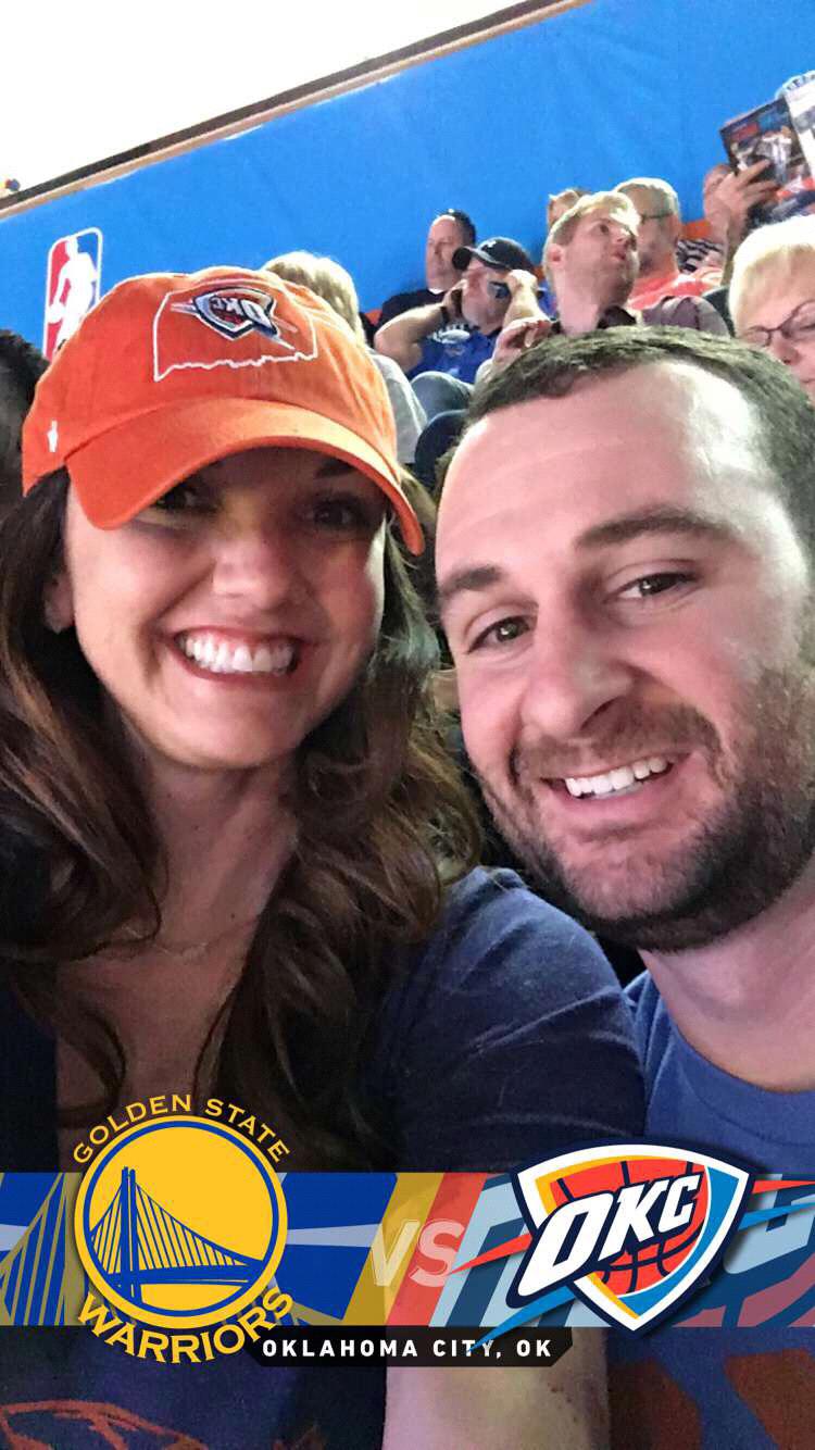 Supporting the OKC Thunder in OKC.