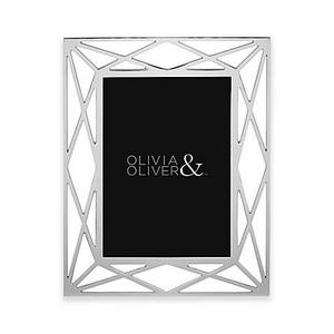 Olivia & Oliver Mila 5-Inch x 7-Inch Picture Frame in Silver