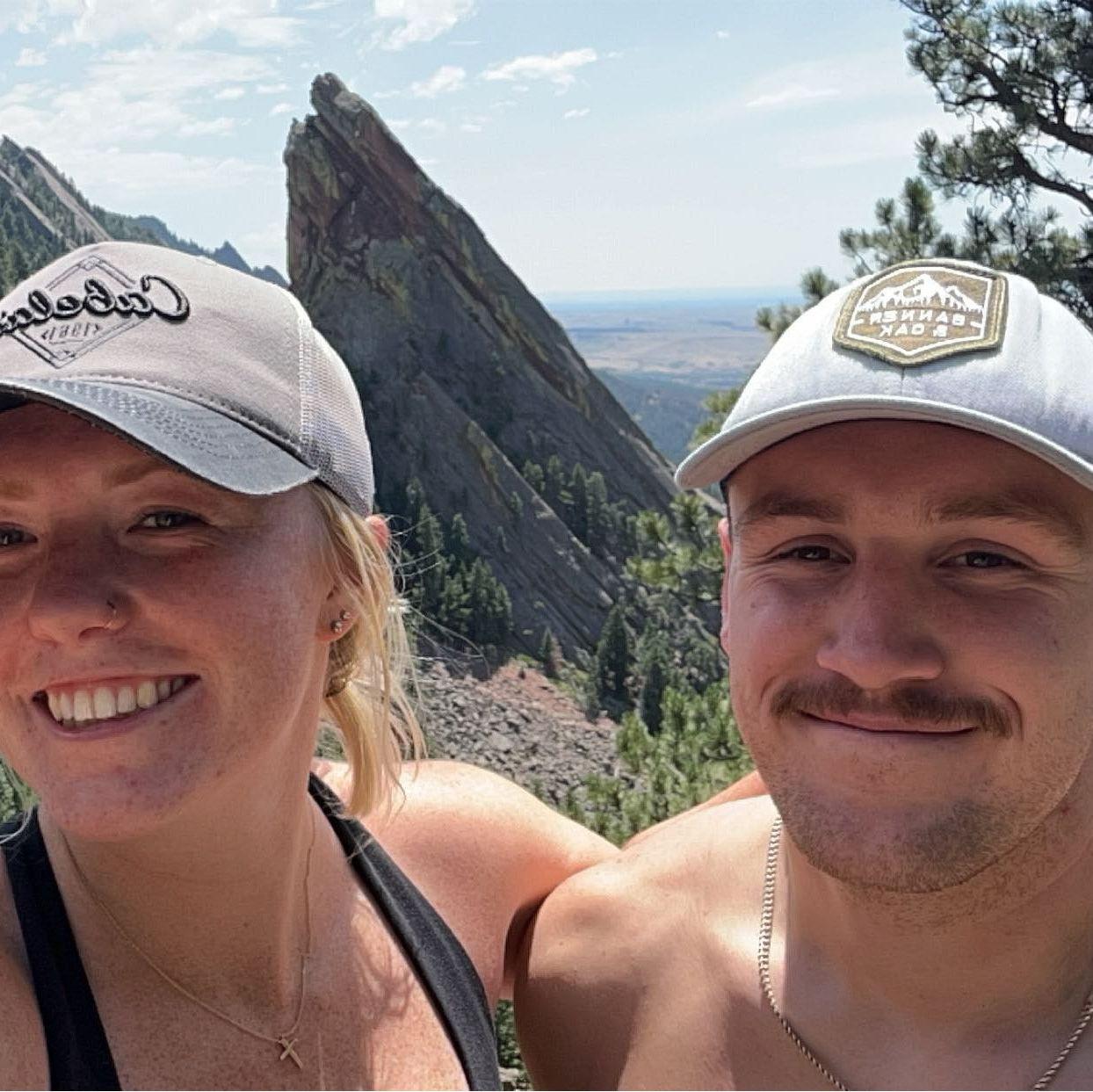 Aidan wanted to go hiking...ended up rock climbing Flat Irons