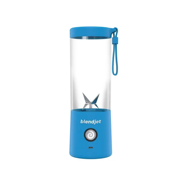 BlendJet 2 Portable Blender Ocean: 16oz, 150W, Hand Wash, Stainless Steel & Plastic, 1 Speed