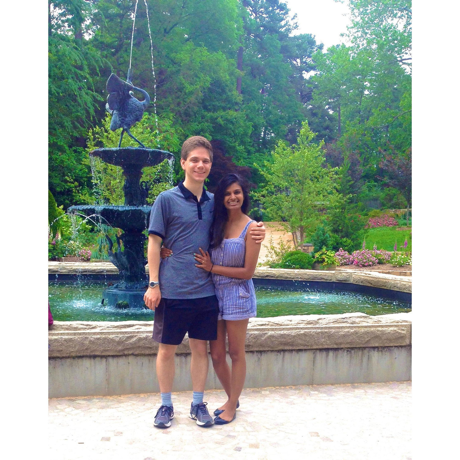 We fit in fun during college by taking fun trips - like to Duke Gardens!