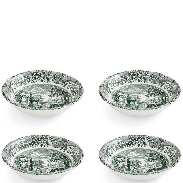 Spode Heritage Green Italian Collection Cereal Bowls, Set of 4