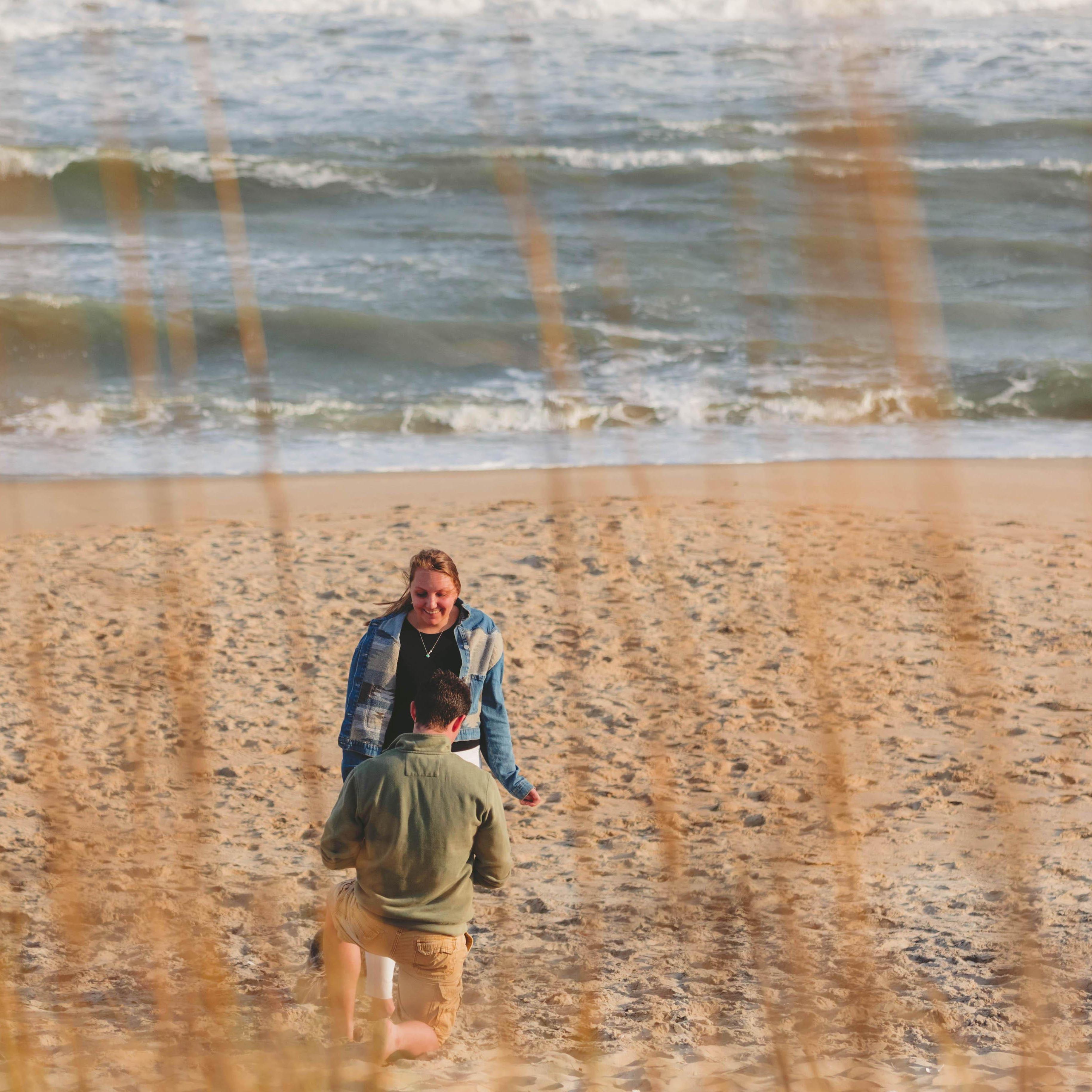 Quick credit to Nicoles sister Virginia and her nieces Sofia and Viviene who hid in the sand dunes to capture this beautiful moment!