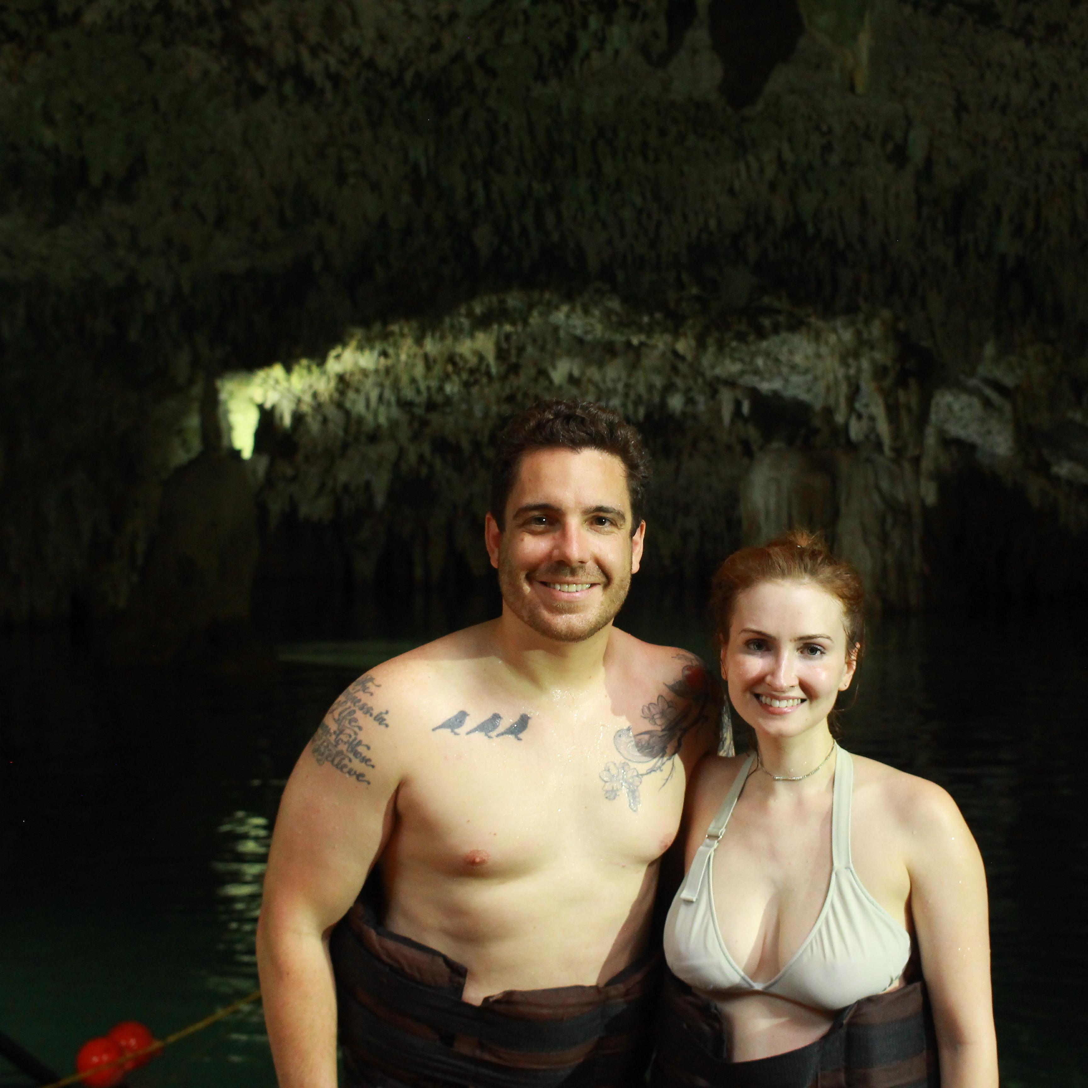 In a cave! Mexico 2017