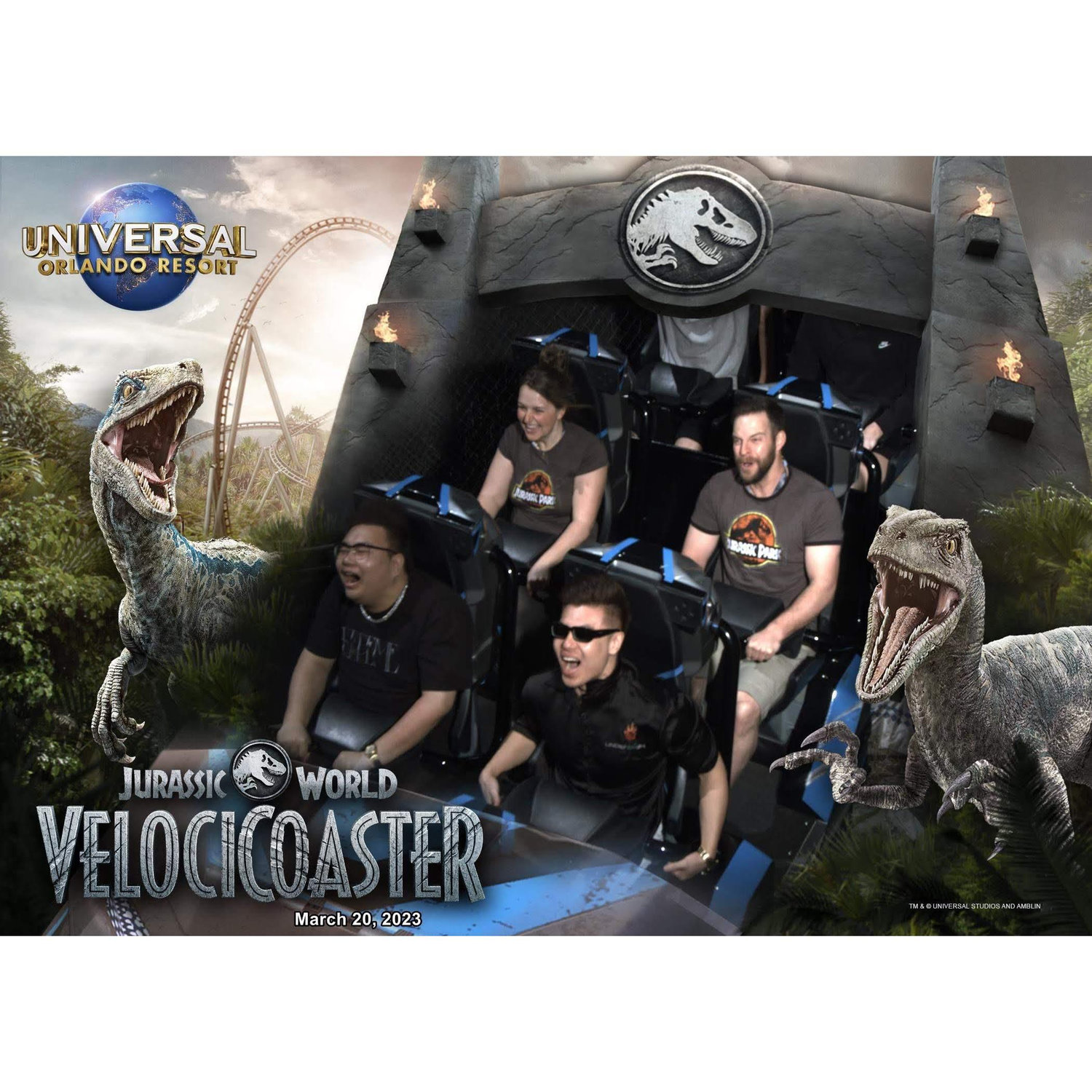 Charlie's first rollercoaster ride.