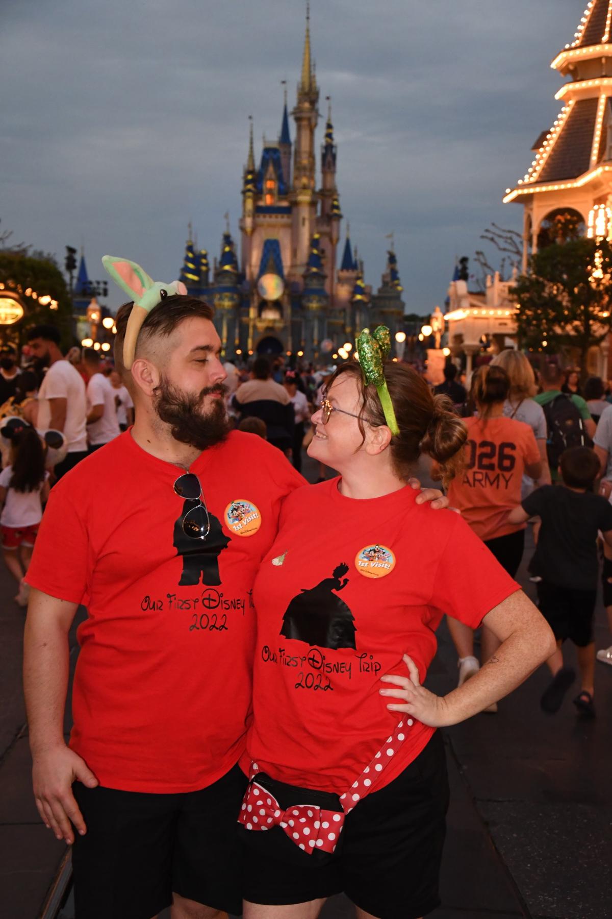 Our last night at Magic Kingdom. 24 hours later we would be a happily engaged couple!