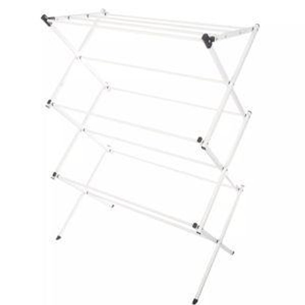 Lavish Home Collapsible Clothes Drying Rack, White